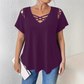 Women's Chic Criss-Cross V-Neck T-Shirt