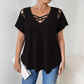 Women's Chic Criss-Cross V-Neck T-Shirt