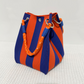 Striped Knit Bucket Handbag