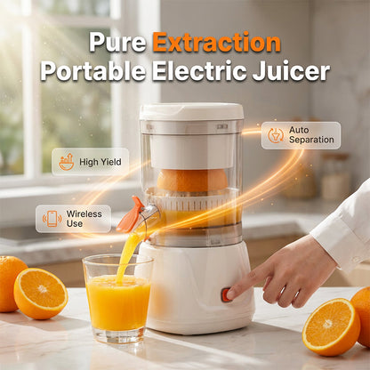 🍊⚡Tidsbegränsad 50 % rabatt!!🧃Bärbar elektrisk citruspress med automatisk fruktköttsseparation