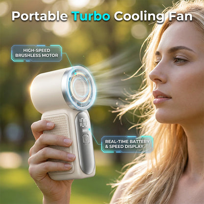 Portable Long-Lasting Handheld High-Speed Small Fan