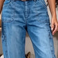 👖 50% RABATT NU! ✨ Korta stretchiga jeansbyxor för dam – Barrel-passform & mjuk denim – Avslappnad & bekväm – perfekt för vardagen eller lediga dagar 🌿🌸