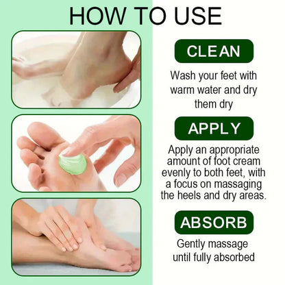 Lugnande fotkräm med aloe vera och tea tree-olja