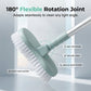 2-in-1 Floor Brush Scrubber with Long Handle