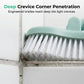 2-in-1 Floor Brush Scrubber with Long Handle
