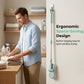 2-in-1 Floor Brush Scrubber with Long Handle