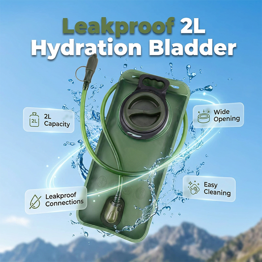 🚰 50 % RABATT JUST NU! 🏃 2-liters vätskeblåsa med snabbkopplingsslang – läckagesäker och BPA-fri – perfekt för vandring, cykling eller löpning – enkel att fylla på och rengöra 💧✨