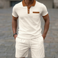 🥳2026 HOT SALE🥳💞Summer Casual Waffle Knit 2-Piece Set for Men