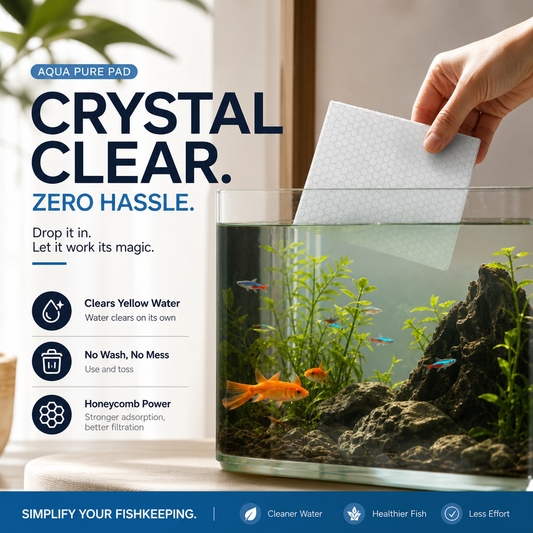 🐠 KÖP 1, FÅ 1 GRATIS! ✨ VATTENRENINGSARK FÖR AKVARIUM – Kristallklart vatten på 24 timmar, tar bort lukt och föroreningar, ofarligt för alla fiskar och växter 🌿🔮