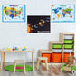 Geography Learning Poster Wall Map for Kids