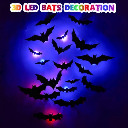 3D Fladdermus LED Vägglampa Dekoration