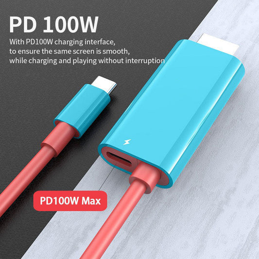 🔥HETT ERBJUDANDE🔥 USB-C till HDMI-adapterkabel – Switch, mobil & surfplatta → TV med en kabel! 📱💻📺