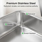 Stainless Steel Open-Top Cat Litter Box