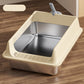 Stainless Steel Open-Top Cat Litter Box