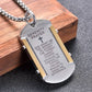 Stainless Steel Serenity Prayer Cross Pendant Necklace