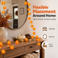 🔥🎁Nyhet 50 % RABATT🔥🎃✨ Halloween LED-Ljusslinga med Ringblommor – Skapa Magisk Höststämning Inomhus & Utomhus