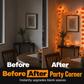 🔥🎁Nyhet 50 % RABATT🔥🎃✨ Halloween LED-Ljusslinga med Ringblommor – Skapa Magisk Höststämning Inomhus & Utomhus