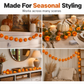 🔥🎁Nyhet 50 % RABATT🔥🎃✨ Halloween LED-Ljusslinga med Ringblommor – Skapa Magisk Höststämning Inomhus & Utomhus