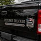 Retired Truck Driver Car Emblem Badge