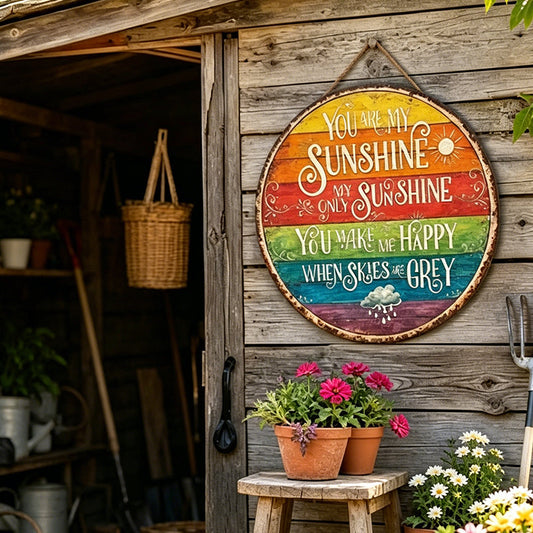 Cheerful Rainbow Wall Sign
