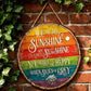 Cheerful Rainbow Wall Sign