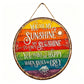 Cheerful Rainbow Wall Sign
