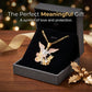 💎Exklusiva smycken 💎Tri-Tone Angel Guardian-hänge med halsband