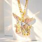 💎Exklusiva smycken 💎Tri-Tone Angel Guardian-hänge med halsband