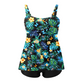 Damtankini-topp med breda axelband