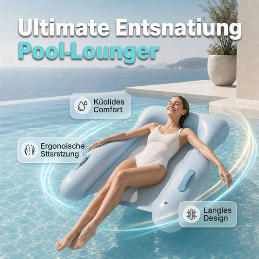 ☀️ 50 % RABATT! Koppla av bekvämt i solen – hudvänlig flytande solstol för pool och hav 💦