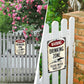 Retro Metal Drinking Zone Warning Sign for Bar Decor