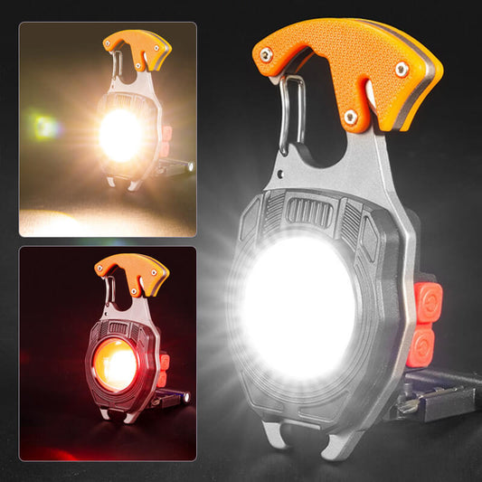 Multifunktionell mini COB-ficklampa
