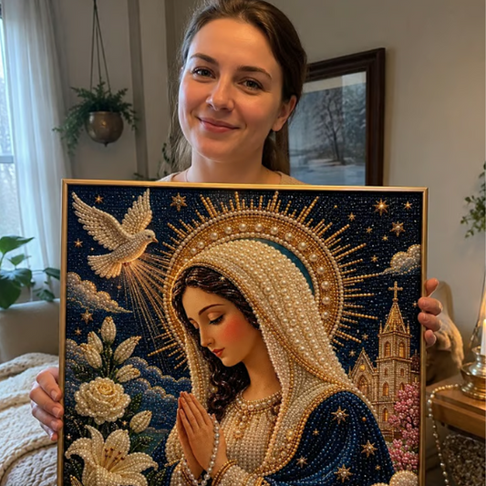 DIY-kit för diamantmålning med trosinspirerat motiv