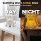 Varmt sken höglandsko bordslampa