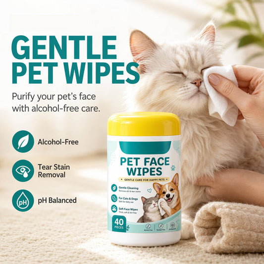 Gentle Pet – våtservetter för borttagning av tårfläckar