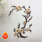 Elegant Plum Blossom Iron-On Patch