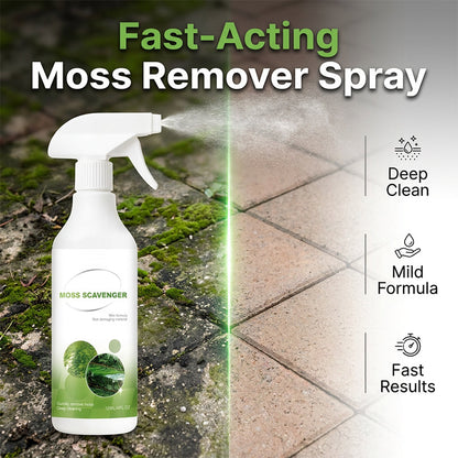 Spray för borttagning av mossa och alger utomhus