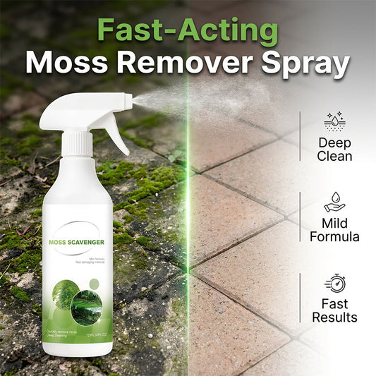 Spray för borttagning av mossa och alger utomhus
