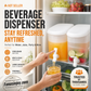 ❄️50 % rabatt under en begränsad tid – perfekt för en sval sommar! 🌈Ett sommarmåste! 🍹🧊Skapa din egen dryckesbar hemma! 🧊🥂Platssparande kylskåpsdispenser för drycker med kran
