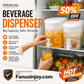 ❄️50 % rabatt under en begränsad tid – perfekt för en sval sommar! 🌈Ett sommarmåste! 🍹🧊Skapa din egen dryckesbar hemma! 🧊🥂Platssparande kylskåpsdispenser för drycker med kran