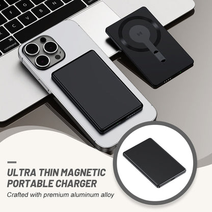 5000mAh ultratunn magnetisk bärbar laddare