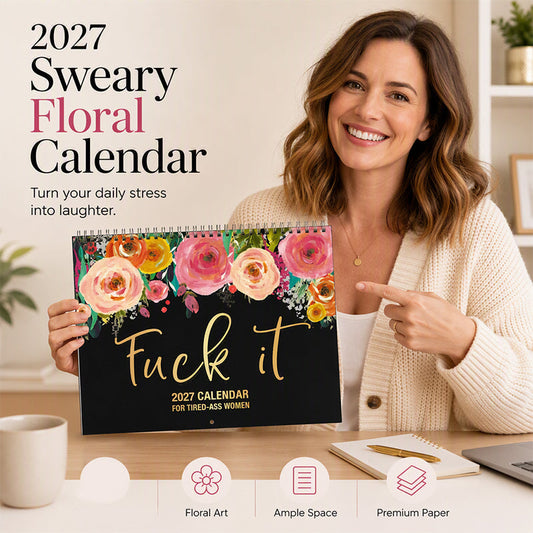 Bold 2027 Blommig planeringskalender