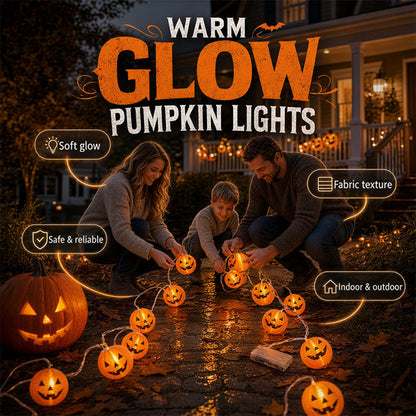 Pumpa-ljusslinga för mysig festdekoration och varm atmosfär