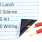 Magnetisk raderbar linjerad whiteboard