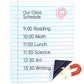 Magnetisk raderbar linjerad whiteboard