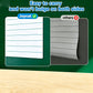 Magnetisk raderbar linjerad whiteboard