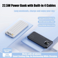 Powerbank med snabbladdning och inbyggda kablar
