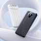 Powerbank med snabbladdning och inbyggda kablar