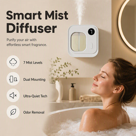 🌸 50% RABATT NU! Smart Automatic Fragrance Diffuser – 7 nivåer, ultratyst & dubbel montering – för en personlig doft i alla rum 🕯️✨