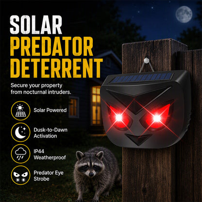 🔥HETT REA 50% RABATT🔥Solcellsdriven djuravskräckare med blinkande LED-lampor